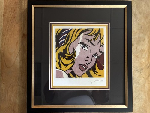 Roy lichtenstein ragazza - ragazza, con