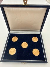 5 MONETE IN ORO 20 FRANCHI