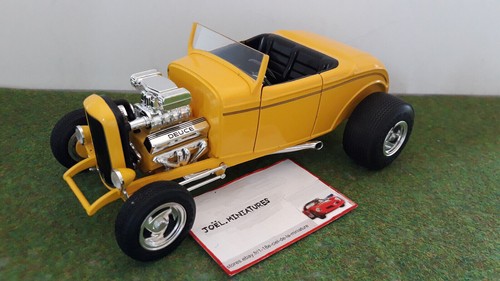 Ford 1932 street rod jaune - 1932,