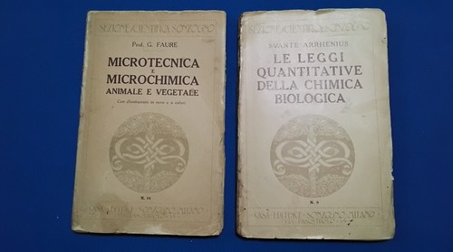 1922 chimica biologica - /,