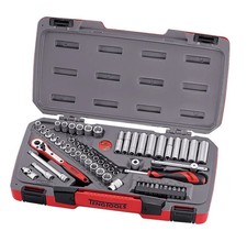 Teng Tools T1460 Set di Prese 1/4" Unità Metrica 60 Pezzi