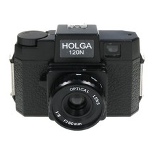 HOLGA 120N Black Lomo fotocamera medio formato pellicola nuova Regno Unito stock 120 N Holga