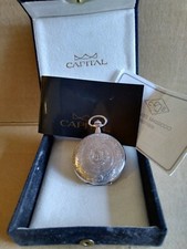Orologio meccanico Capital Savonette Doppia cassa in argento 925 funzionante