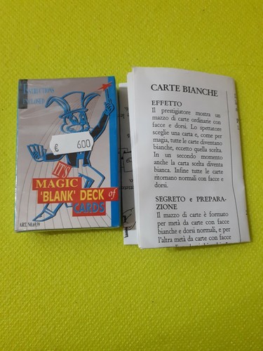 Mazzo carte bianche blank - , deck