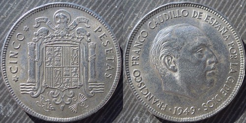 Spain pesetas 1949 - pesetas, (