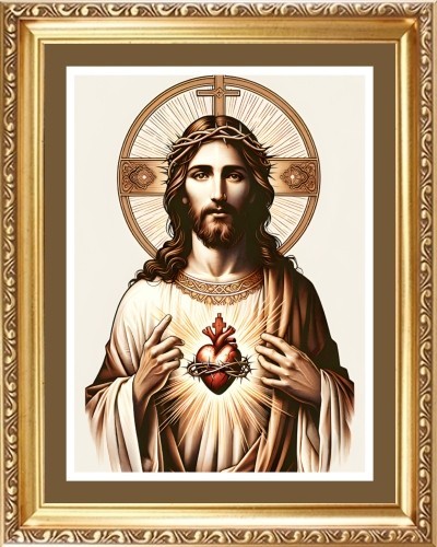 The sacred heart jesus - sacred,