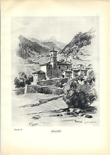 Stampa antica branzi - stampa, in