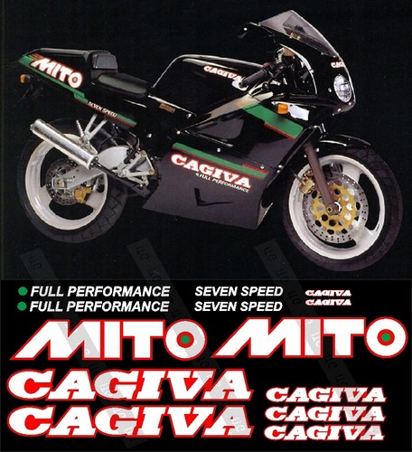 Adesivi replica cagiva - adesivi,