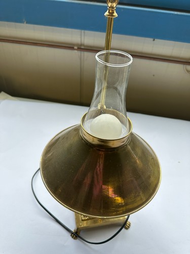 Vecchia lampada ottone - lampada, in
