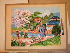 Disegno Guazzo Arazzo Arte Del Berry Bourges - Progetto Stile Giapponese -60 CM