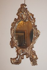 SPECCHIERA DA PARETE DORATA IN