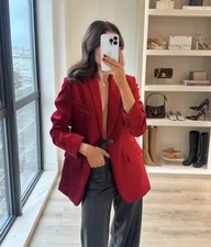 Zara rosso velluto misura - rosso,