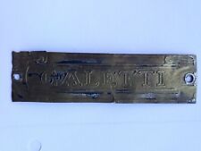 FREGIO STEMMA  GALETTI MILANO BICI EPOCA BICICLETTA HEAD BADGE BICYCLE