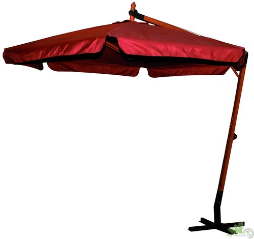 Ombrellone rotondo palo legno - ombrellone,