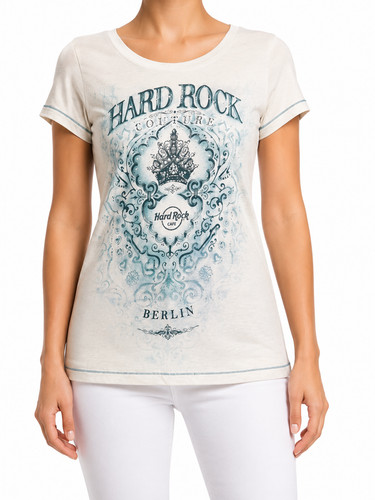 Shirt donna hard rock crema - t-shirt,