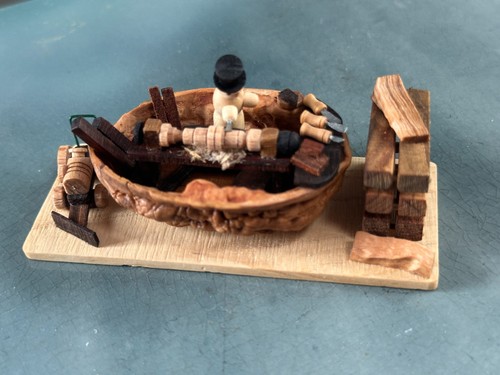 Fatto mano legno tornio - a, mano,