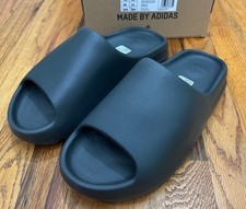 NUOVE CON SCATOLA Adidas Yeezy Slides Dark Onyx ID5103 Uomo Taglia 11