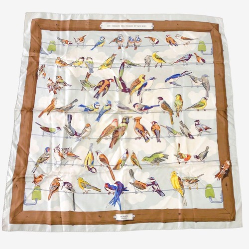 Hermes birds competition scarf - hermes,