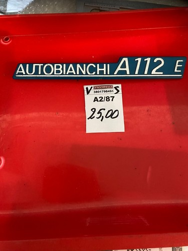 Scritta autobianchi a112 - a112, e