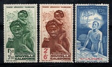 Nuova Caledonia 1942 Yv. 36-38 Nuovo ** 100% Posta Aerea Protezione i bambini