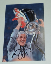 AUTOGRAFO MARCELLO LIPPI FOTO CHAMPIONS LEAGUE 96 ALLENATORE MAGLIA JUVE CALCIO