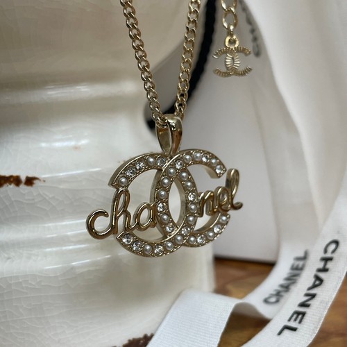 Collana perle con logo - collana,