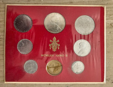 Vaticano Serie 8 Monete Paolo VI 1 2 5 10 20 50 100 500 Lire Anno 1964 Anno II