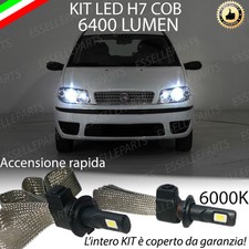 KIT FULL LED FIAT PUNTO 188 MK3 LAMPADE H7 6000K XENON BIANCO GHIACCIO NO ERROR