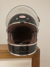 CASCO BELL BULLITT BLACK INTEGRALE MOTO MONO NERO LUCIDO Taglia S