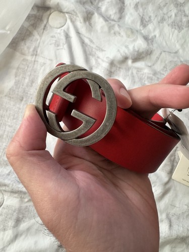 Cintura uomo gucci rossa - gucci,