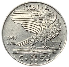 50 CENTESIMI 1940 XVIII -
