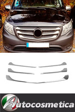 Cromo Modanature Griglia 5 pz ACCIAIO Per MERCEDES VITO W447 2014 AL 2019-