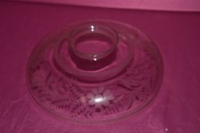 Piatto coppa lampadario vetro satinato fiori. Inizio secolo XX. Chandelier V2