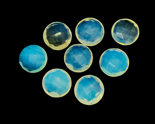 Pcs faceted milky - 20,