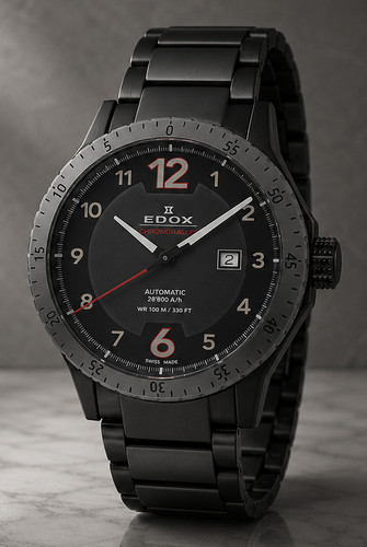 Edox chronorally steel 45mm - edox,