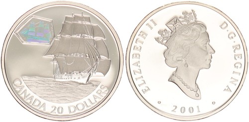 Canada dollari 2001 la - 20,