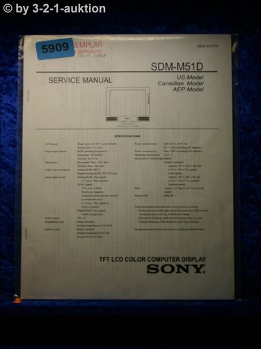 Sony manuale servizio sdm - di,