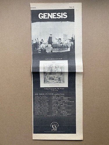 Genesis selling england the - selling, by