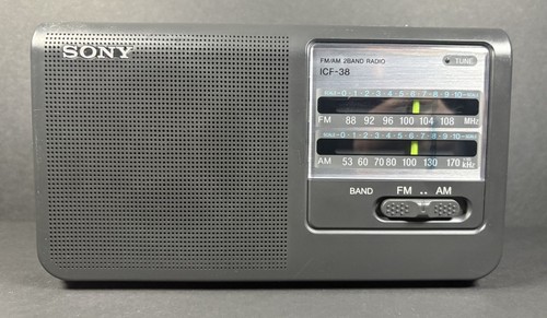 Sony icf portable am 2 - icf-38, fm/am