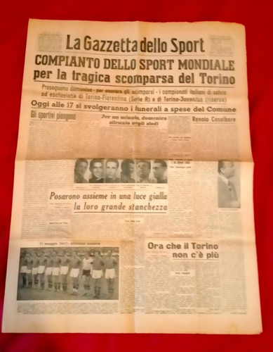 Gazzetta sport tragedia di - ,