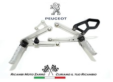 Coppia poggiapiedi anteriori pedaline per conducente pedane moto Peugeot XR6 50