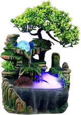 Fontana Da Scrivania Meditazione Zen Giardino Roccioso Cascata Con Pompa Automat