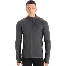 Giacca Rompighiaccio Merino Descender Manica Lunga Zip Uomo S Grigio Escursionismo Outdoor