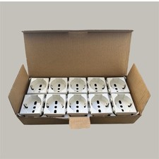 10 Prese Schuko Compatibili BTicino Matix 16A 2 Moduli Bianche – Tipo Tedesco