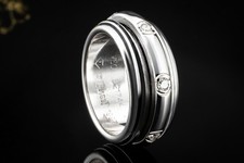 Anello Piaget Possessione Anello Girevole con Diamanti Massiccio in Oro Bianco 750 Gioielli