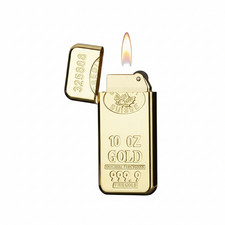 Accendino barra oro metallo - accendino,