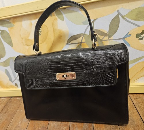 Borsa mano vintage nera - borsa,