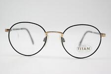 Occhiali Vintage TITAN 9564 Nero Oro Ovale Montatura