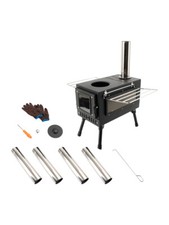 Stufa legna campeggio per tende portatili da esterno tubo per cucinare in tenda`