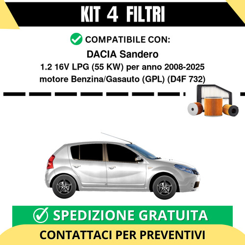 Kit filtri tagliando per - kit,